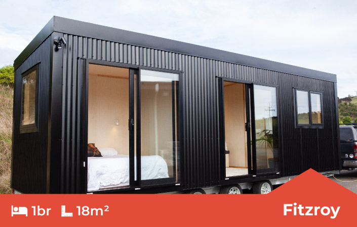 The Fitz Roy One Bedroom Tiny Home by Fox Cabins, Raglan